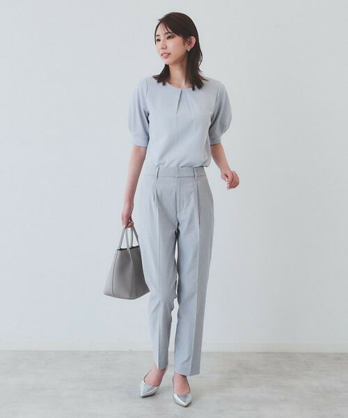 index / インデックス パンツ | 《6色展開/XS-LLサイズ》コンパクトストレッチテーパードパンツ【洗濯機洗い可/吸水速乾/透け防止/イージーアイロン】 | 詳細23