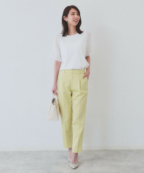 index / インデックス パンツ | 《6色展開/XS-LLサイズ》コンパクトストレッチテーパードパンツ【洗濯機洗い可/吸水速乾/透け防止/イージーアイロン】 | 詳細6