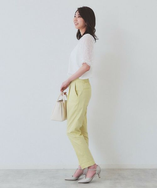 index / インデックス パンツ | 《6色展開/XS-LLサイズ》コンパクトストレッチテーパードパンツ【洗濯機洗い可/吸水速乾/透け防止/イージーアイロン】 | 詳細7