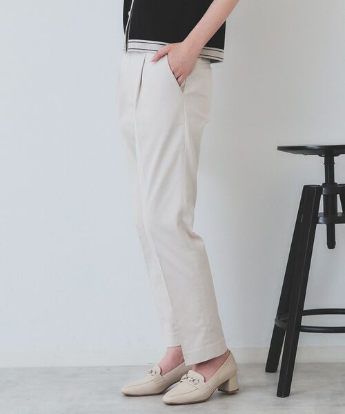 index / インデックス パンツ | 《6色展開/XS-LLサイズ》コンパクトストレッチテーパードパンツ【洗濯機洗い可/吸水速乾/透け防止/イージーアイロン】 | 詳細9