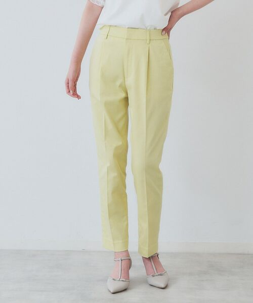 index/インデックス 《6color/XS-LLsize》コンパクトストレッチテーパードパンツ【洗濯機洗い可/吸水速乾/透け防止/イージーアイロン】 ライトイエロー(030) 38(M) index/インデックス 《6color/XS-LLsize》コンパクトストレッチテーパードパンツ【洗濯機洗い可/吸水速乾/透け防止/イージーアイロン】 ライトイエロー(030) 38(M)