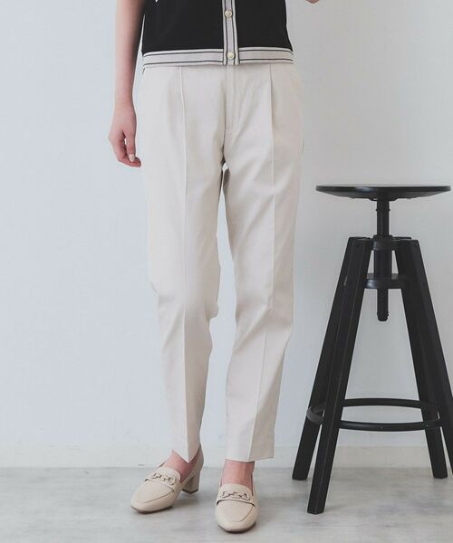 index/インデックス 《6color/XS-LLsize》コンパクトストレッチテーパードパンツ【洗濯機洗い可/吸水速乾/透け防止/イージーアイロン】 グレージュ(050) 38(M) index/インデックス 《6color/XS-LLsize》コンパクトストレッチテーパードパンツ【洗濯機洗い可/吸水速乾/透け防止/イージーアイロン】 グレージュ(050) 38(M)