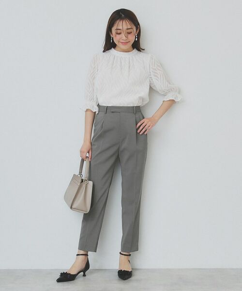 index / インデックス パンツ | ストレッチテーパードパンツ/セットアップ対応【洗濯機洗い可/抗ピル/接触冷感】 | 詳細10