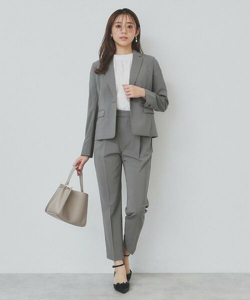 index / インデックス パンツ | ストレッチテーパードパンツ/セットアップ対応【洗濯機洗い可/抗ピル/接触冷感】 | 詳細11