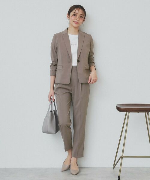 index / インデックス パンツ | ストレッチテーパードパンツ/セットアップ対応【洗濯機洗い可/抗ピル/接触冷感】 | 詳細7