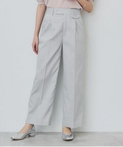 index / インデックス パンツ | サイドフラップストレッチワイドパンツ【洗濯機洗い可／イージーケア】