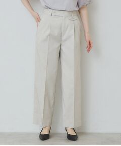 index / インデックス パンツ | サイドフラップストレッチワイドパンツ【洗濯機洗い可／イージーケア】