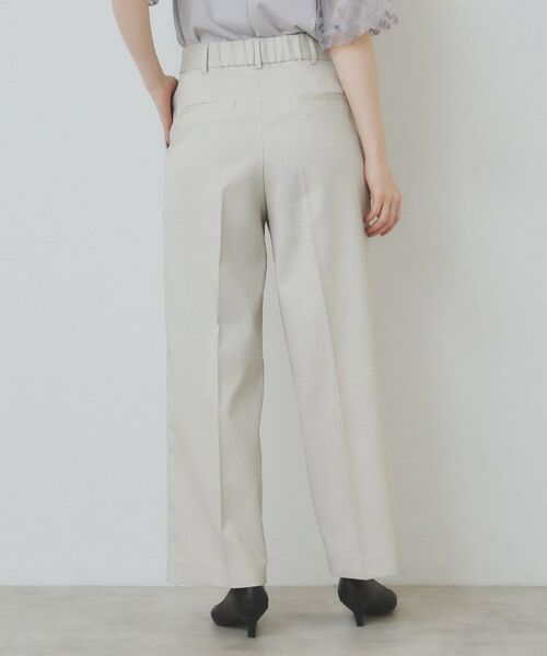 index / インデックス パンツ | サイドフラップストレッチワイドパンツ【洗濯機洗い可／イージーケア】 | 詳細11