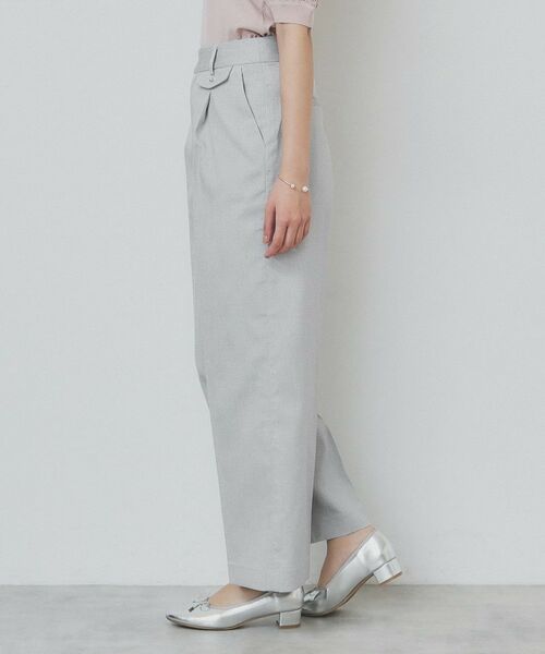 index / インデックス パンツ | サイドフラップストレッチワイドパンツ【洗濯機洗い可／イージーケア】 | 詳細16