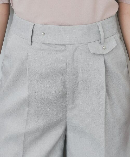 index / インデックス パンツ | サイドフラップストレッチワイドパンツ【洗濯機洗い可／イージーケア】 | 詳細18