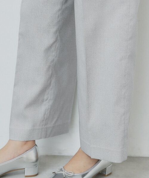 index / インデックス パンツ | サイドフラップストレッチワイドパンツ【洗濯機洗い可／イージーケア】 | 詳細21