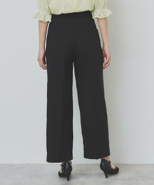 index / インデックス パンツ | サイドフラップストレッチワイドパンツ【洗濯機洗い可／イージーケア】 | 詳細3