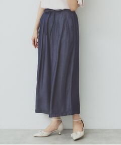 index / インデックス ショート・ハーフ・半端丈パンツ | シャンブレータックスカーチョ【接触冷感/洗濯機洗い可】