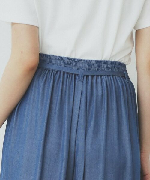 index / インデックス ショート・ハーフ・半端丈パンツ | シャンブレータックスカーチョ【接触冷感/洗濯機洗い可】 | 詳細18