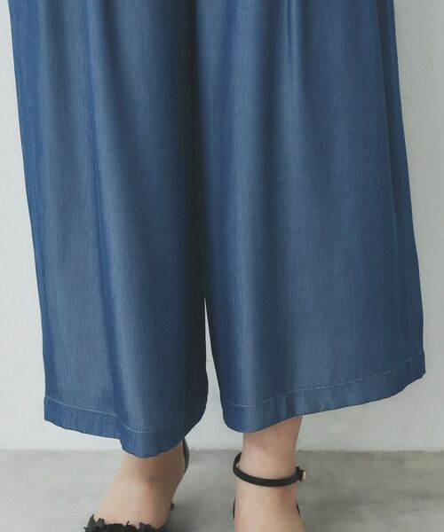 index / インデックス ショート・ハーフ・半端丈パンツ | シャンブレータックスカーチョ【接触冷感/洗濯機洗い可】 | 詳細20