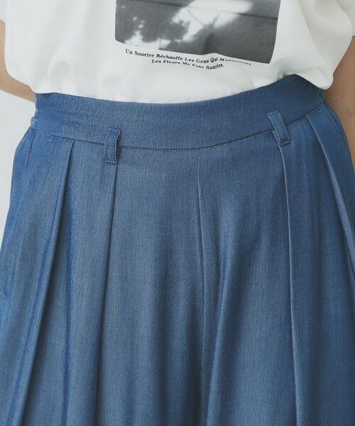 index / インデックス ショート・ハーフ・半端丈パンツ | シャンブレータックスカーチョ【接触冷感/洗濯機洗い可】 | 詳細21