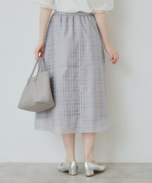 index / インデックス スカート | シアーチェックタックフレアスカート【洗濯機洗い可/イージーアイロン】 | 詳細1