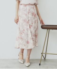 index / インデックス スカート | 花柄マーメイドフレアスカート【洗濯機洗い可】