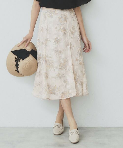 index / インデックス スカート | 花柄マーメイドフレアスカート【洗濯機洗い可】 | 詳細13