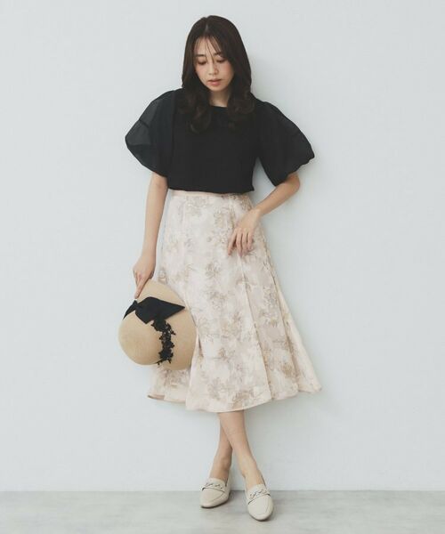 index / インデックス スカート | 花柄マーメイドフレアスカート【洗濯機洗い可】 | 詳細15