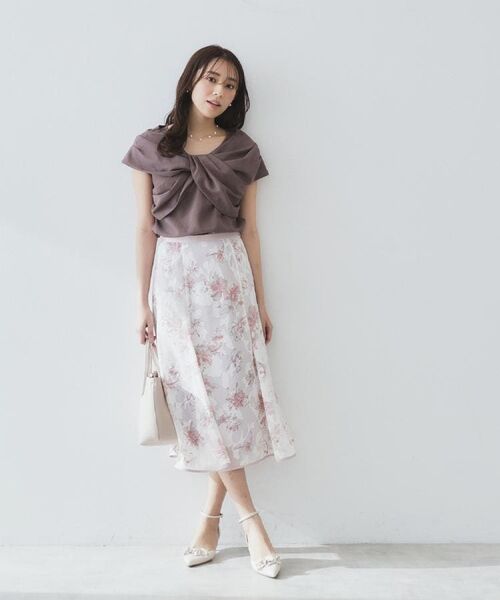 index / インデックス スカート | 花柄マーメイドフレアスカート【洗濯機洗い可】 | 詳細18