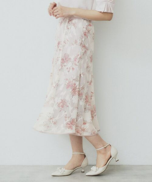 index / インデックス スカート | 花柄マーメイドフレアスカート【洗濯機洗い可】 | 詳細20