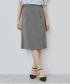 index / インデックス ミニ・ひざ丈スカート | ストレッチセミタイトスカート/セットアップ対応【洗濯機洗い可/抗ピル】