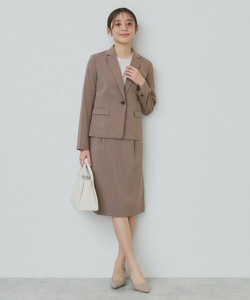 index / インデックス ミニ・ひざ丈スカート | ストレッチセミタイトスカート/セットアップ対応【洗濯機洗い可/抗ピル】 | 詳細11