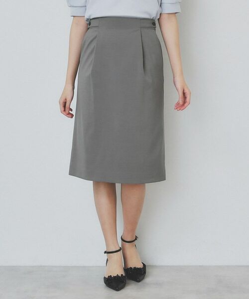 index / インデックス ミニ・ひざ丈スカート | ストレッチセミタイトスカート/セットアップ対応【洗濯機洗い可/抗ピル】 | 詳細13