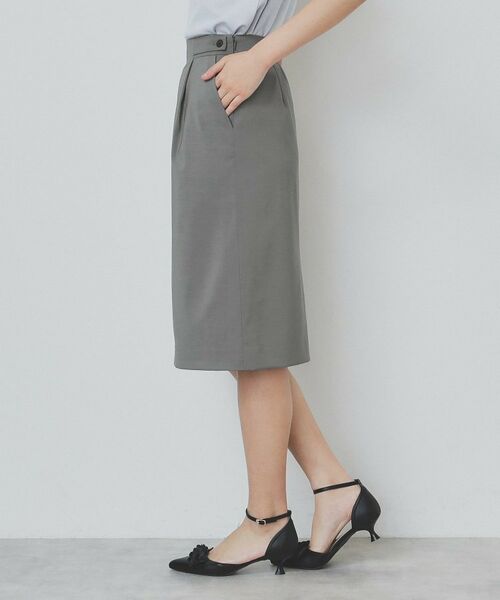 index / インデックス ミニ・ひざ丈スカート | ストレッチセミタイトスカート/セットアップ対応【洗濯機洗い可/抗ピル】 | 詳細14