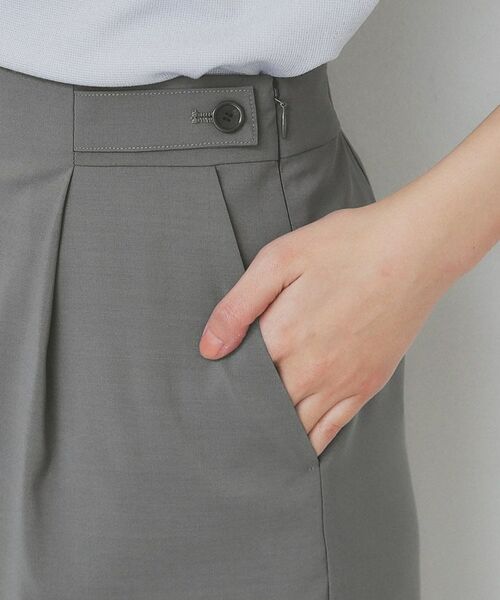 index / インデックス ミニ・ひざ丈スカート | ストレッチセミタイトスカート/セットアップ対応【洗濯機洗い可/抗ピル】 | 詳細18