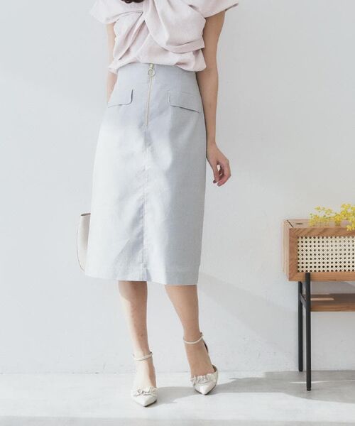 index / インデックス スカート | ジップタイトスカート【洗濯機洗い可/イージーアイロン】 | 詳細7