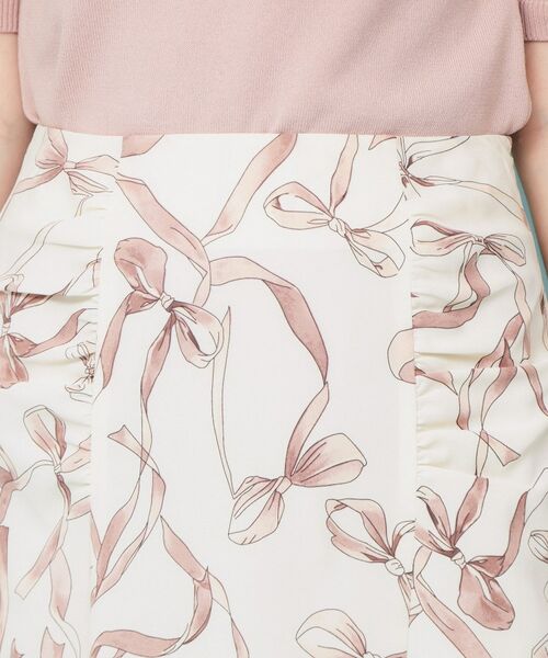 index / インデックス スカート | リボン柄マーメイドフレアスカート【洗濯機洗い可/イージーアイロン】 | 詳細16