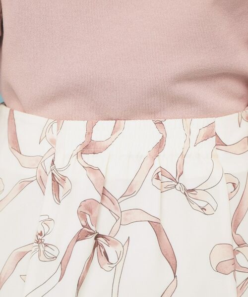 index / インデックス スカート | リボン柄マーメイドフレアスカート【洗濯機洗い可/イージーアイロン】 | 詳細17
