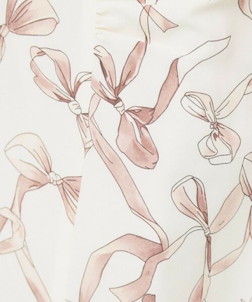 index / インデックス スカート | リボン柄マーメイドフレアスカート【洗濯機洗い可/イージーアイロン】 | 詳細4