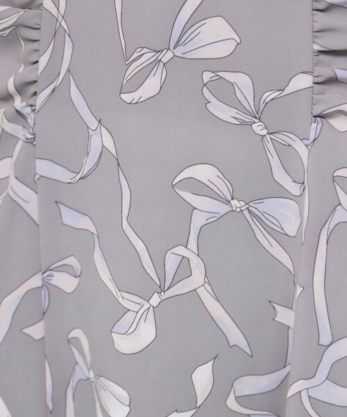 index / インデックス スカート | リボン柄マーメイドフレアスカート【洗濯機洗い可/イージーアイロン】 | 詳細8