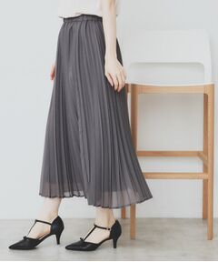 index / インデックス ロング・マキシ丈スカート | シアープリーツフレアスカート【洗濯機洗い可】