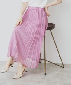 index / インデックス ロング・マキシ丈スカート | シアープリーツフレアスカート【洗濯機洗い可】