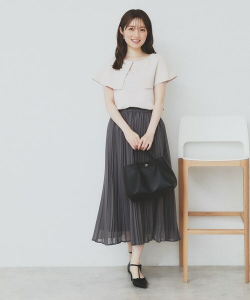 index / インデックス ロング・マキシ丈スカート | シアープリーツフレアスカート【洗濯機洗い可】 | 詳細12