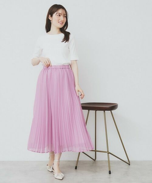 index / インデックス ロング・マキシ丈スカート | シアープリーツフレアスカート【洗濯機洗い可】 | 詳細18