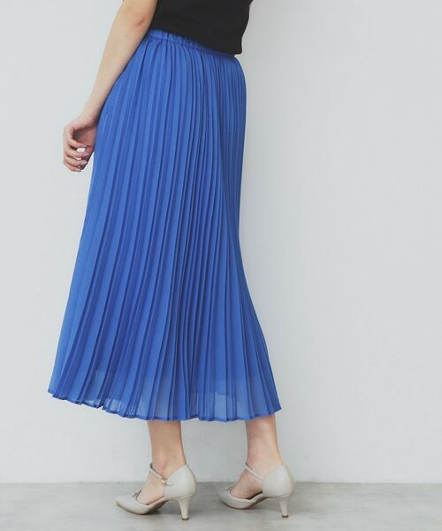 index / インデックス ロング・マキシ丈スカート | シアープリーツフレアスカート【洗濯機洗い可】 | 詳細20