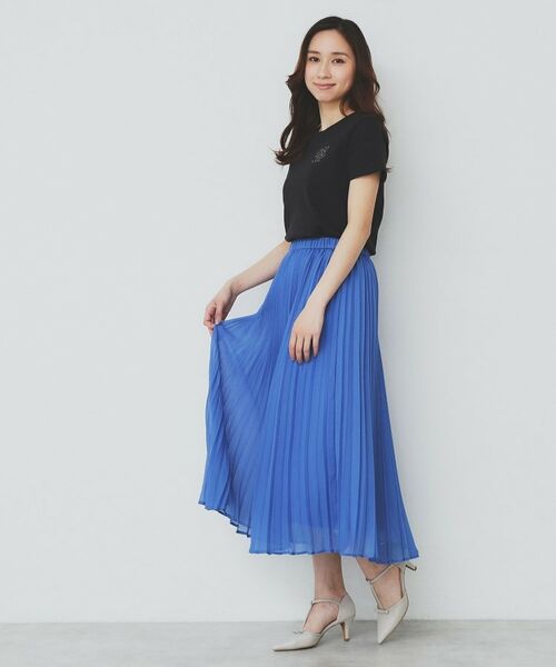 index / インデックス ロング・マキシ丈スカート | シアープリーツフレアスカート【洗濯機洗い可】 | 詳細21