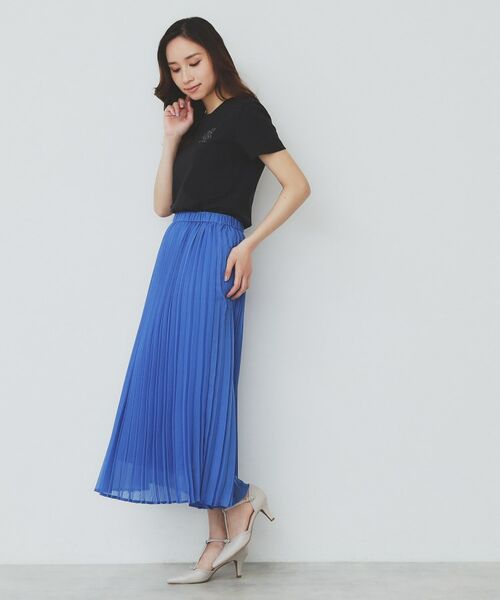 index / インデックス ロング・マキシ丈スカート | シアープリーツフレアスカート【洗濯機洗い可】 | 詳細22