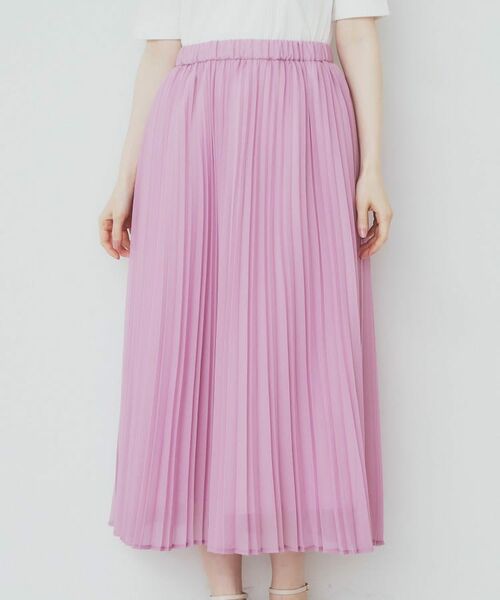 index / インデックス ロング・マキシ丈スカート | シアープリーツフレアスカート【洗濯機洗い可】 | 詳細24
