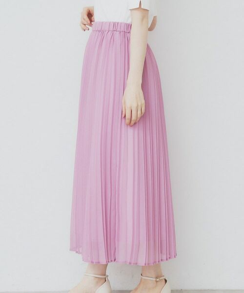 index / インデックス ロング・マキシ丈スカート | シアープリーツフレアスカート【洗濯機洗い可】 | 詳細25