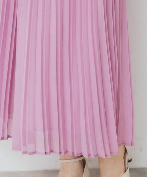 index / インデックス ロング・マキシ丈スカート | シアープリーツフレアスカート【洗濯機洗い可】 | 詳細28