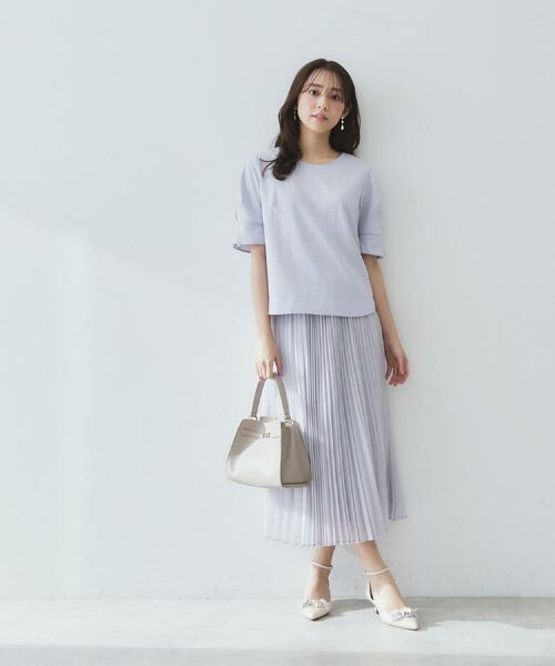 index / インデックス ロング・マキシ丈スカート | シアープリーツフレアスカート【洗濯機洗い可】 | 詳細4