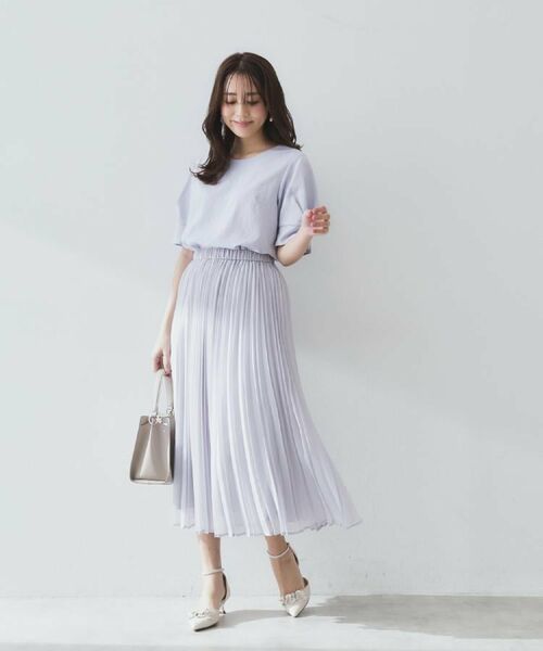index / インデックス ロング・マキシ丈スカート | シアープリーツフレアスカート【洗濯機洗い可】 | 詳細5