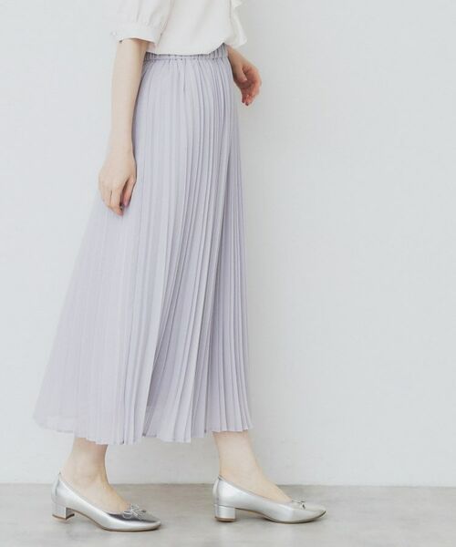 index / インデックス ロング・マキシ丈スカート | シアープリーツフレアスカート【洗濯機洗い可】 | 詳細7