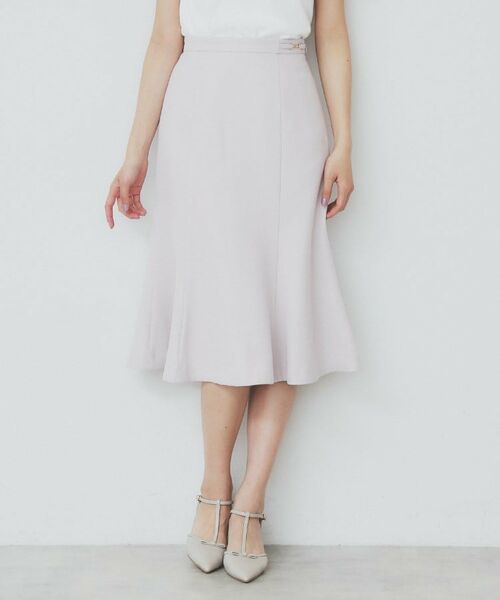 index / インデックス スカート | 麻調マーメイドフレアスカート【洗濯機洗い可/吸水速乾/防シワ/イージーアイロン】 | 詳細12